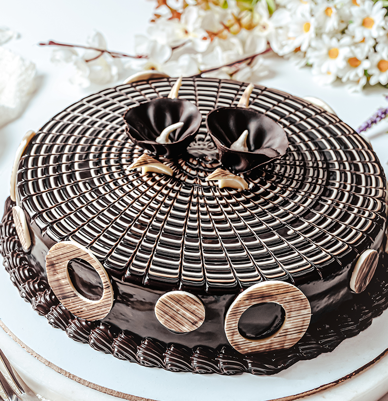 Trend alert: chocolate feathers cake | Feather cake, Moose cake, Chocolate  buttercream recipe